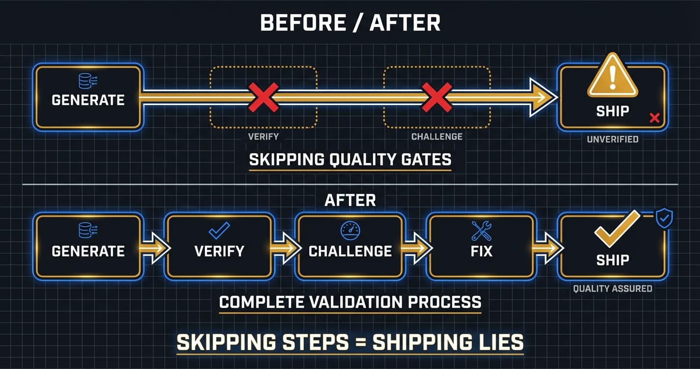 I Published AI Content Without Challenging It. Then I Built a System That Won't Let Me Do It Again.