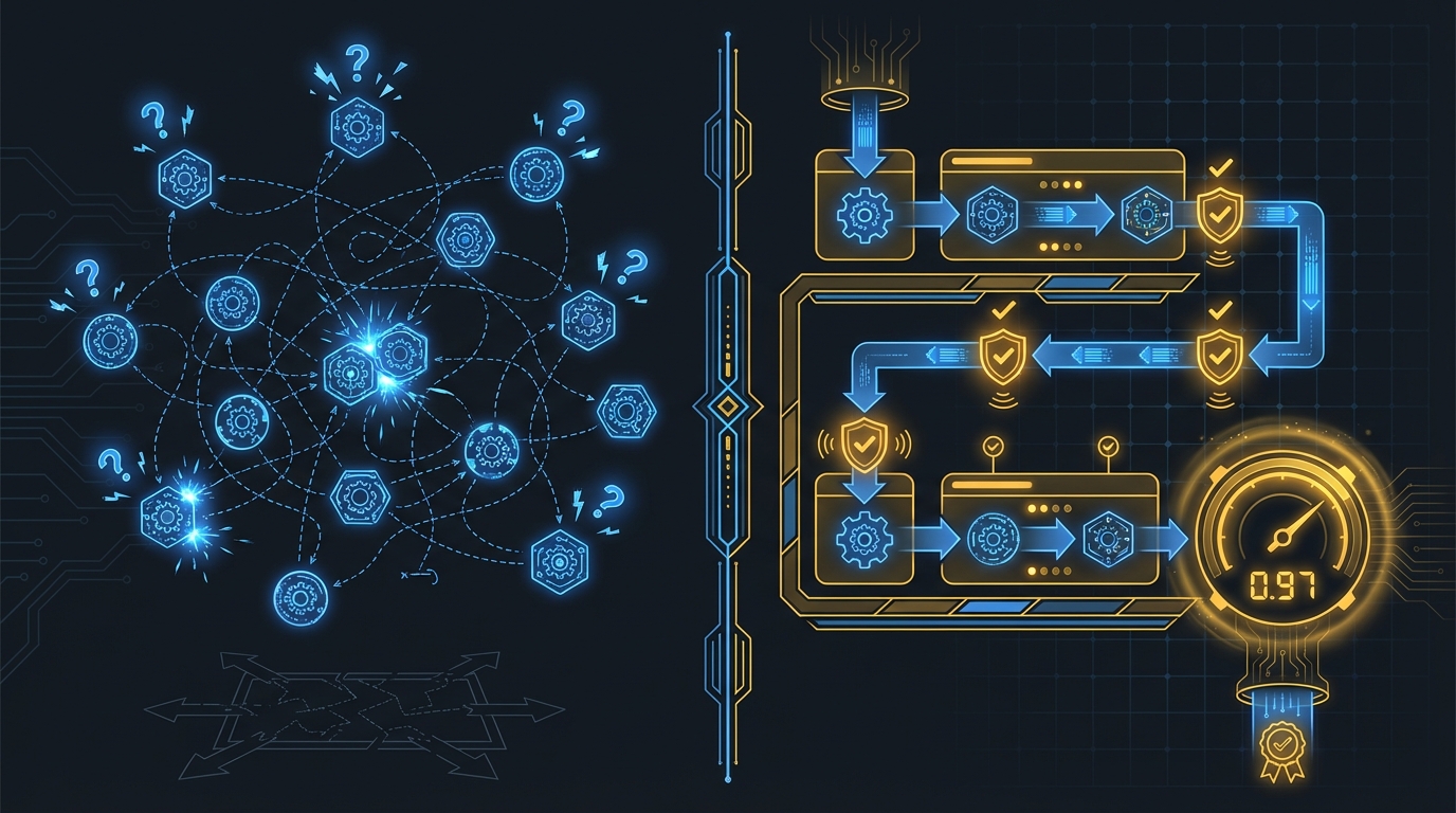 Orchestrated trust vs unstructured agent chaos