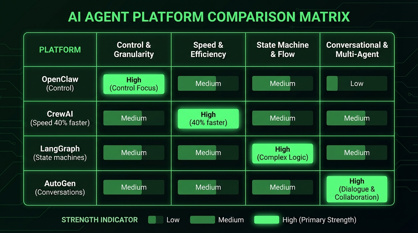 AI Agent Platform Comparison Matrix